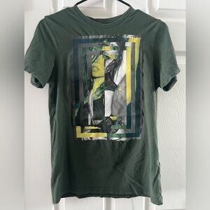 Express Dark Green XS Graphic Tee